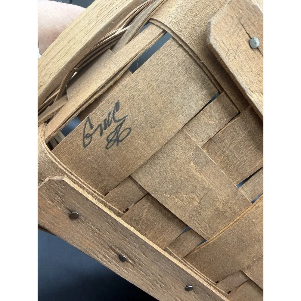 🧺✨ Longaberger 1986 Vintage Large Chore Basket – Made 1 Year Only 🍂🏡